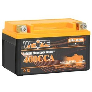Weize 12V Lithium Battery for ATV, UTV, Motorcycle