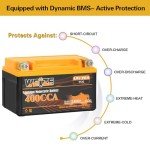 Weize 12V Lithium Battery for ATV, UTV, Motorcycle