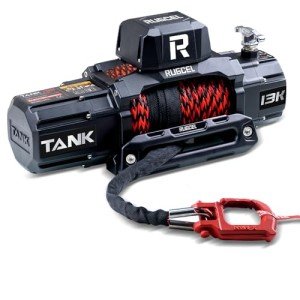 RUGCEL 13500lb Waterproof Electric Winch with Controls
