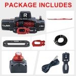 RUGCEL 13500lb Waterproof Electric Winch with Controls