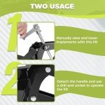 KUAFU ATV/UTV Adjustable Manual Implement Lift