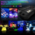 Bluetooth RGBW Rock Lights for ATV & Trucks