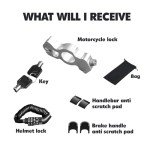 Heavy Duty Motorcycle Anti-Theft Lock Set