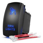 Nilight 90008B LED Rocker Switch for Vehicles