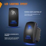 Nilight 90008B LED Rocker Switch for Vehicles