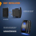 Nilight 90008B LED Rocker Switch for Vehicles