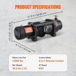 VEVOR 13000lb Electric Winch for ATV and Truck