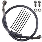 Black Braided Steel Brake Clutch Hose for ATV