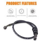 Black Braided Steel Brake Clutch Hose for ATV
