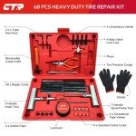Heavy Duty Tire Plug Kit - 68pcs Universal Repair