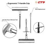 Heavy Duty Tire Plug Kit - 68pcs Universal Repair