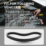 MOTOALL Drive Belt for Polaris ATV Models