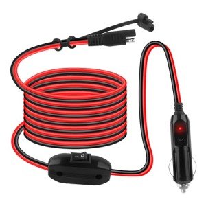 10Ft SAE Extension Cable with Cigarette Lighter Plug
