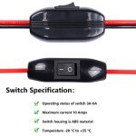SAE Battery Charger Cable with Switch and LED Light