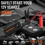 2000A Portable Car Jump Starter with LCD Display