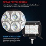 AUXTINGS 18W LED Off-Road Work Light Bar (2-Pack)