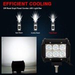 AUXTINGS 18W LED Off-Road Work Light Bar (2-Pack)