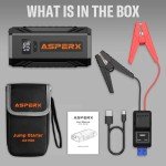 2000A Portable Car Jump Starter with LCD Display