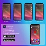 Nilight 4PCS RGB LED Strip Lights with App Control