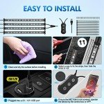 Nilight 4PCS RGB LED Strip Lights with App Control