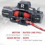 RUGCEL 13500lb Waterproof Electric Winch with Remote