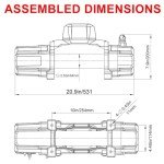 RUGCEL 13500lb Waterproof Electric Winch with Remote