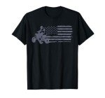 Distressed American Flag ATV Rider T-Shirt