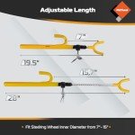 Universal Steel Steering Wheel Lock with 3 Keys