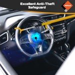 Universal Steel Steering Wheel Lock with 3 Keys