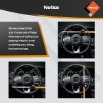 Universal Steel Steering Wheel Lock with 3 Keys