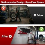 Adjustable Wall-Mount Tire Rack for Garage