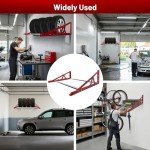 Adjustable Wall-Mount Tire Rack for Garage