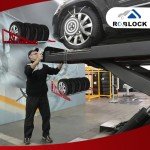 Adjustable Wall-Mount Tire Rack for Garage