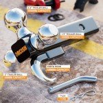 Tri-Ball Hitch Mount for Towing ATVs & Trucks