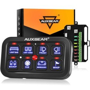 Auxbeam 8 Gang LED Touch Control Switch Panel