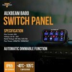 Auxbeam 8 Gang LED Touch Control Switch Panel