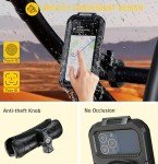 ATV Waterproof Phone Mount with Aluminum Clamp