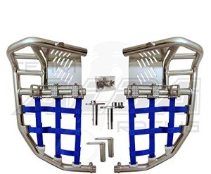 Yamaha Raptor 700 Propeg Nerf Bars - Silver/Blue