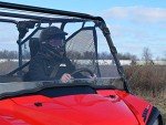 SuperATV Heavy Duty Full Windshield for Honda Pioneer