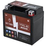 Battanux YTX5L-BS Sealed 12V Battery for ATV/UTV