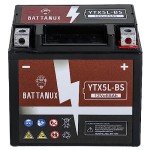 Battanux YTX5L-BS Sealed 12V Battery for ATV/UTV