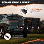 48" Raised Trailer Hitch Cargo Carrier with Bag