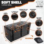 48" Raised Trailer Hitch Cargo Carrier with Bag