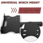 Universal 2" Receiver Winch Mount for ATV/UTV
