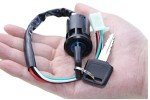 ATV Ignition Switch with Key - 4 Pin Wire