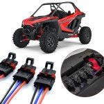 AFEISOL Blue Power Pigtail Connectors for Polaris