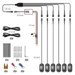 Honalia RGB LED Rock Lights with Bluetooth Control