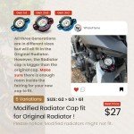 High-Pressure Radiator Cap with Temp Gauge 1.8 Bar