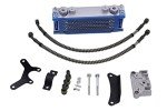 Blue Engine Oil Cooling Kit for ATV & Dirt Bikes