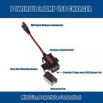 MOTOPOWER 3.1A USB Port Adapter for ATVs